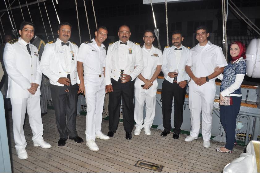With Egyptian Officers